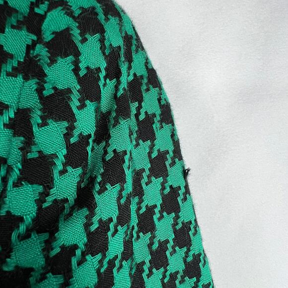 Vintage Saville Petites Teal Houndstooth Blazer 2P - Picture 10 of 11